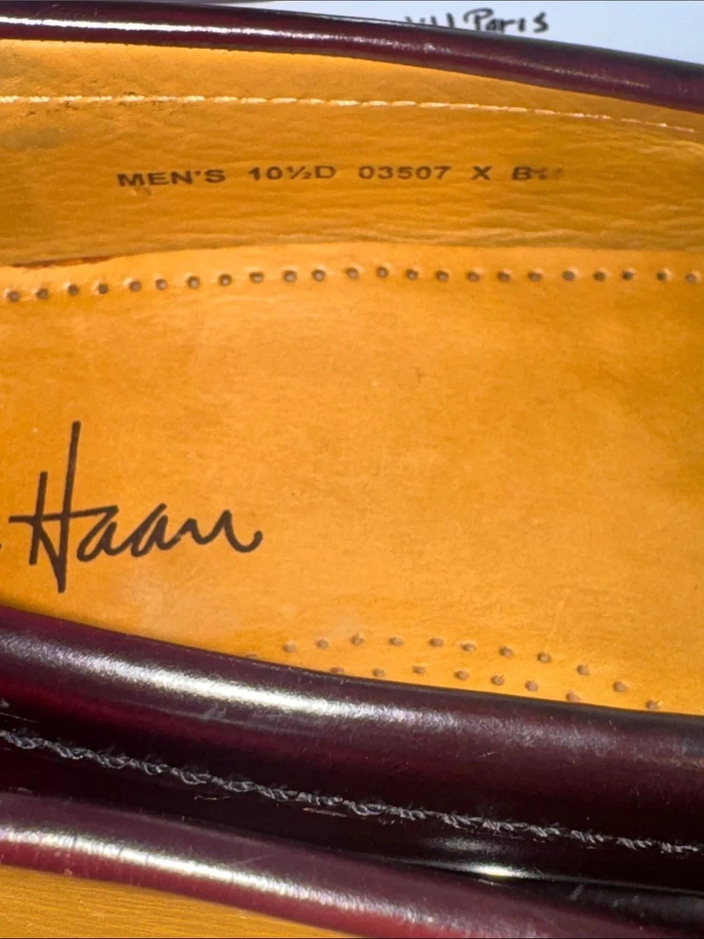 Cole Haan Men's Tassel Loafers in Deep Burgundy Leather - Size 10.5D
